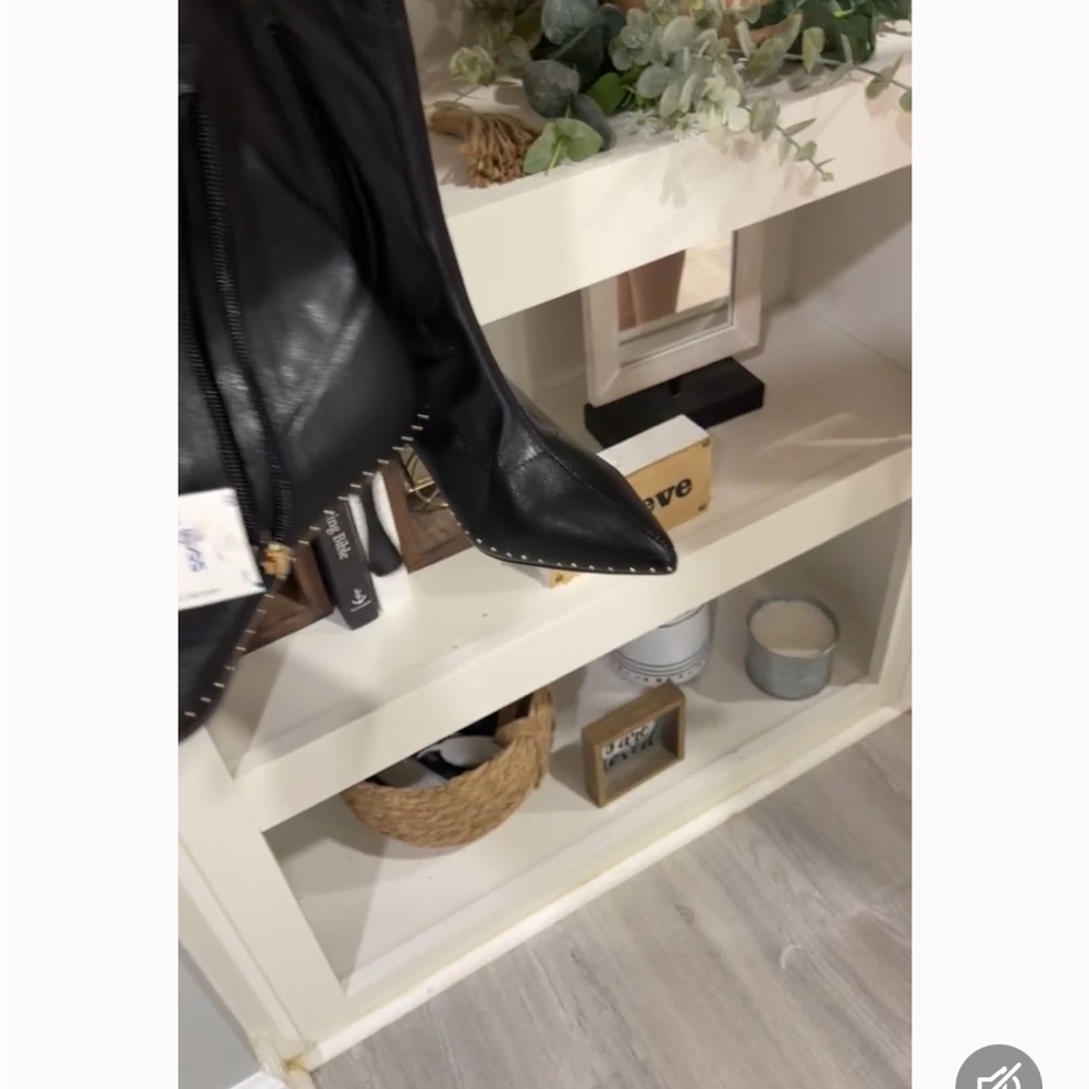 Kurt Geiger Black Ankle Heeled Boots